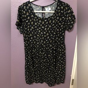 BLACK FLORAL DRESS